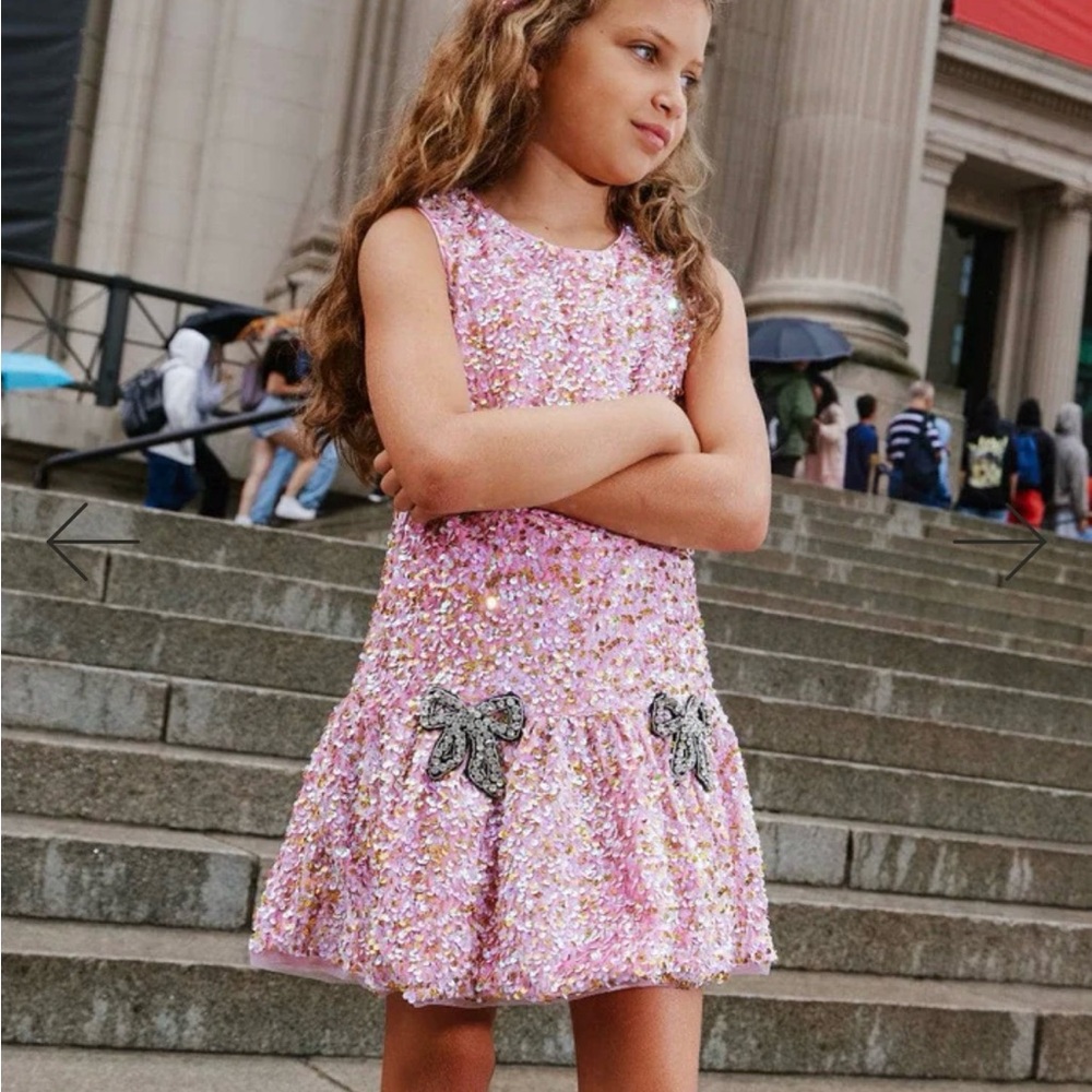 Lola and the Boys ROSIE BOWS DRESS - Picture 3 of 7